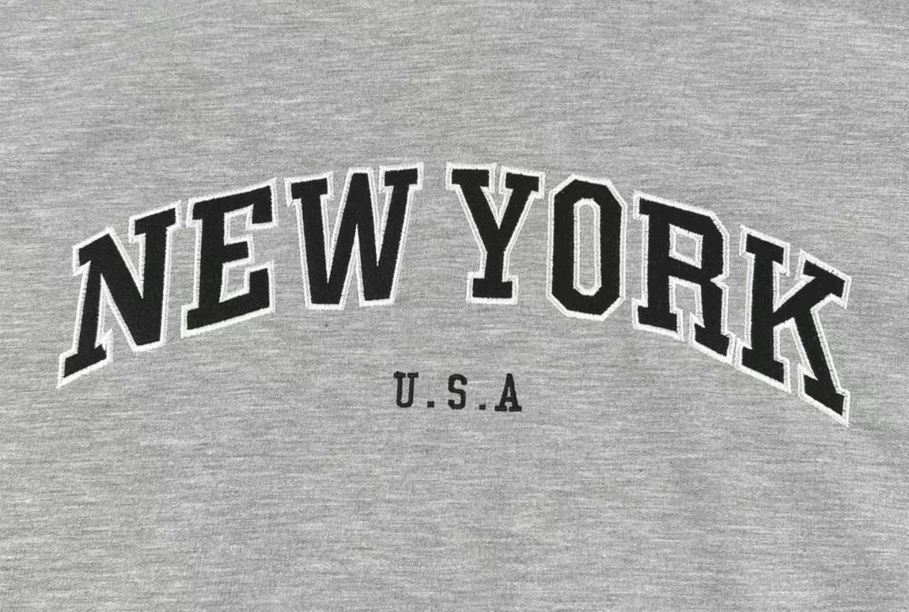 [🇰🇷連線]New York刺繡連帽衛衣