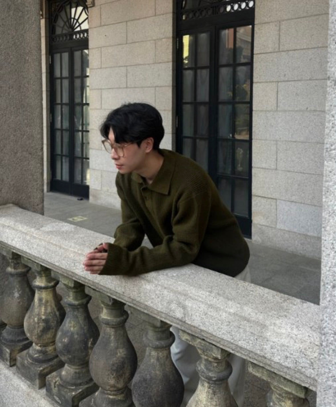 (休閑穩重感！)純色翻領POLO針織上衣｜9色入