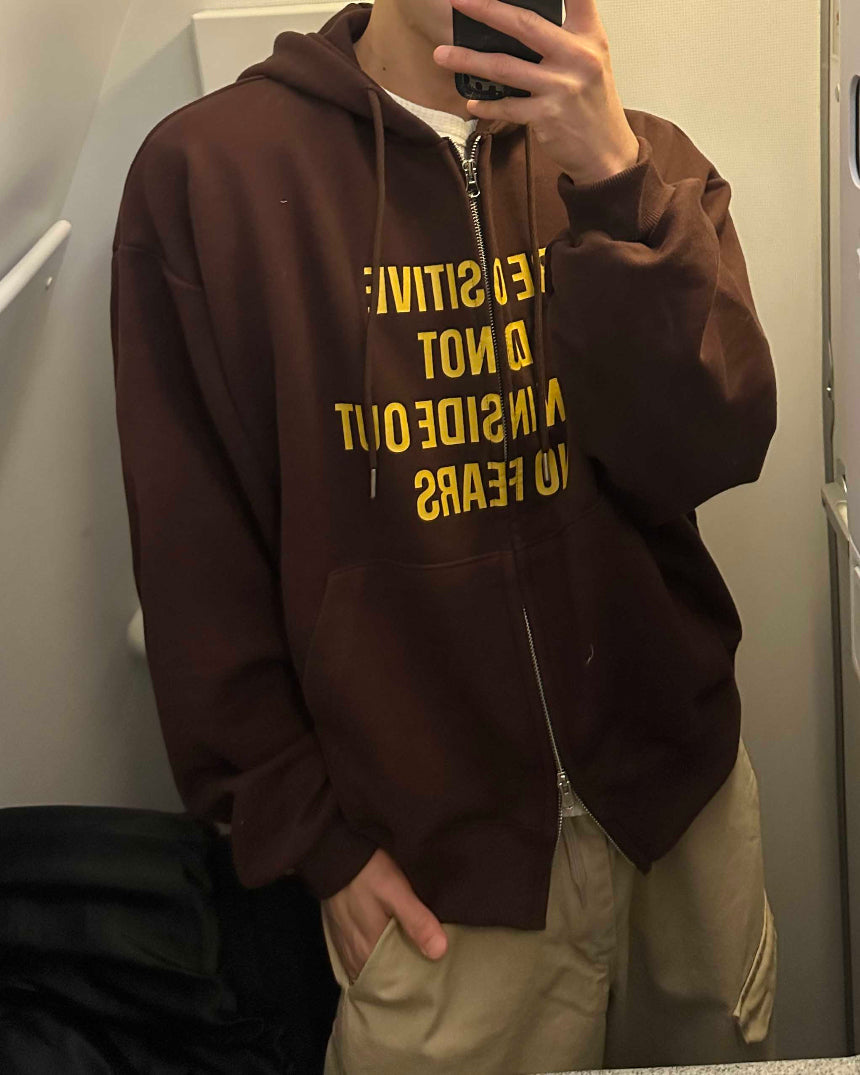 薄款更耐穿🍃Be Positive開胸衛衣｜3色入