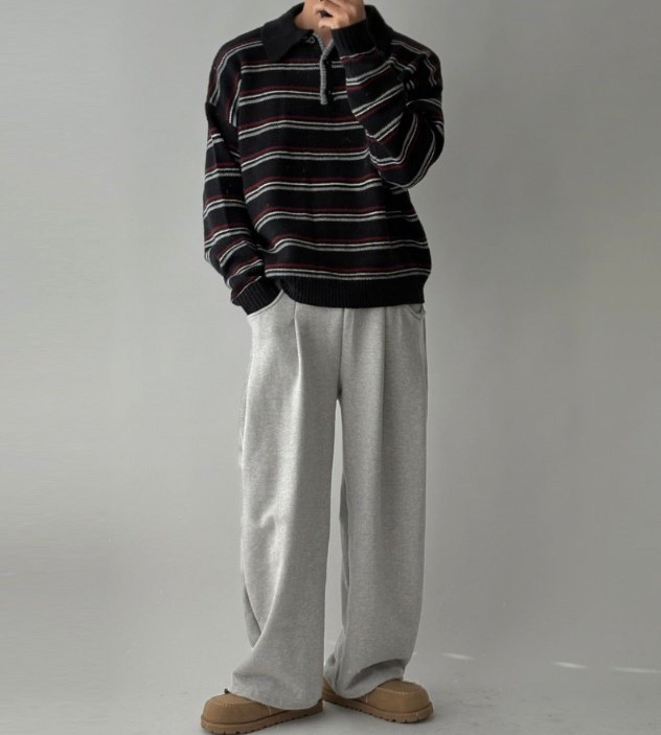 細橫間Collar領口針織衫