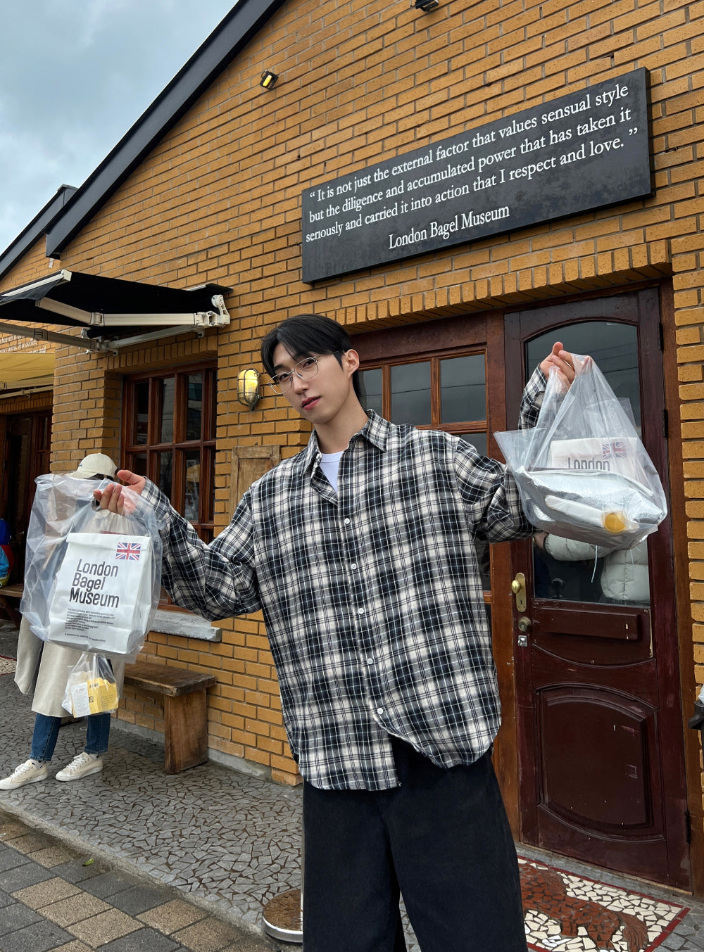 衣櫃必備跨季單品🌟韓系復古格仔恤衫｜3色入