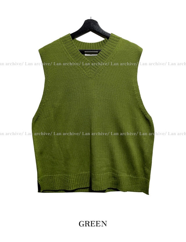 基礎款必入！純色 V領針織背心 | 8色入