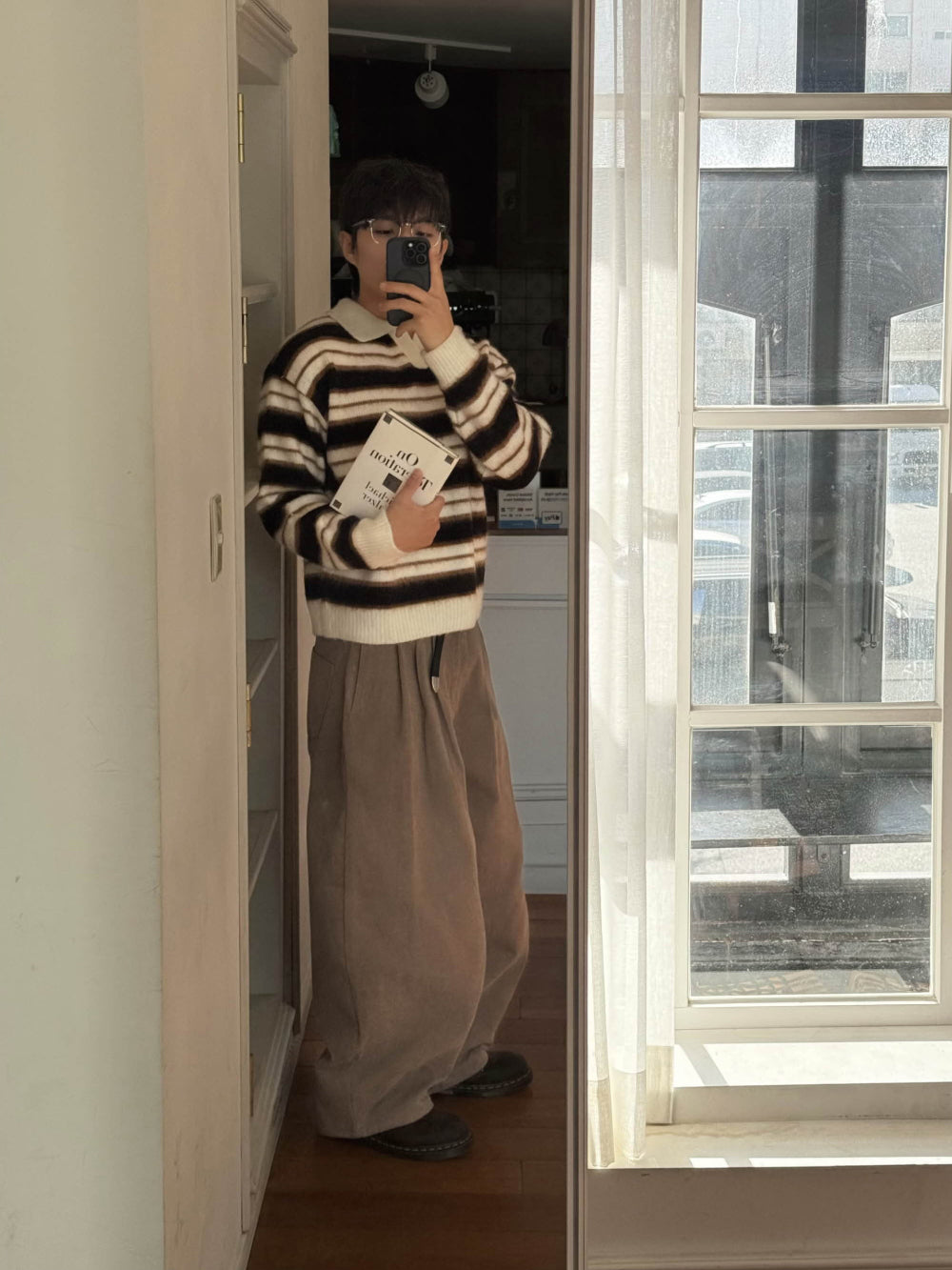 含內絨✔️百搭款寬鬆廓型休閒褲｜3色入