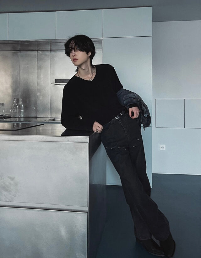 [氣質款]微V領內搭/單穿長袖