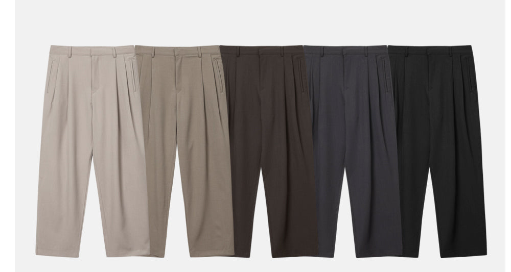 福利價🧧廓型雙褶寬鬆西裝褲｜5色入