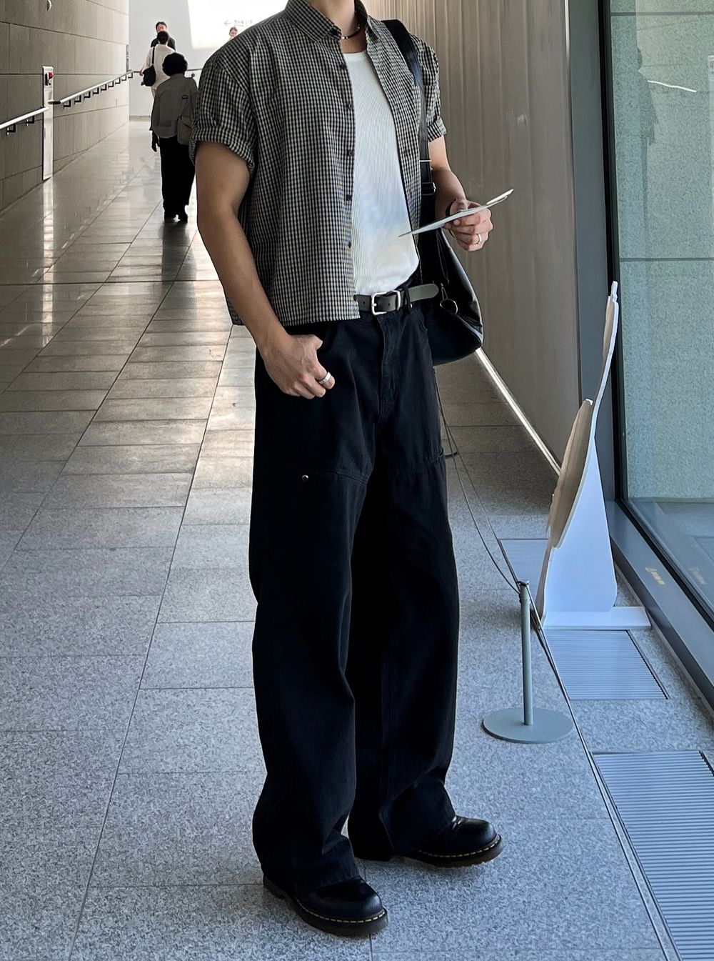 不壓身高！格仔短袖恤衫｜4色入