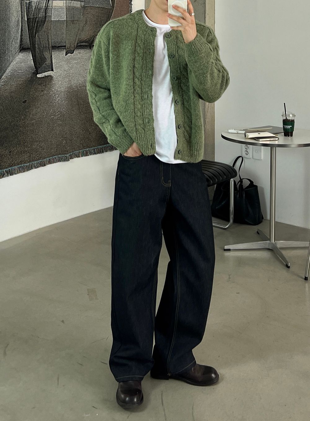 衣櫃必備跨季單品🌟絨毛感麻花開胸針織衫｜6色入