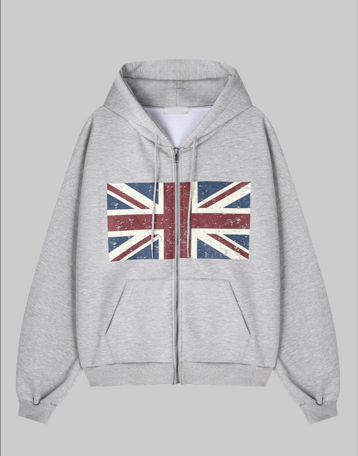 男女OK！短款國旗印花拉鏈外套｜2色入