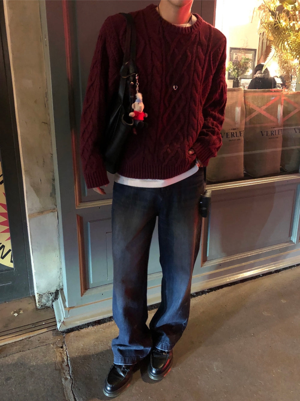 50%羊毛🐑漁夫紋麻花針織衫｜4色入