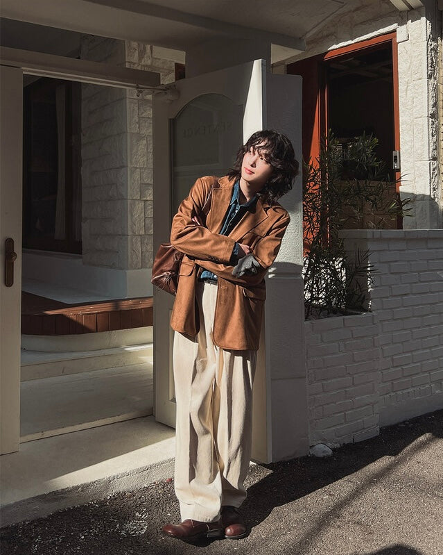 [大熱款🔥]燈芯絨直紋長褲｜5色入