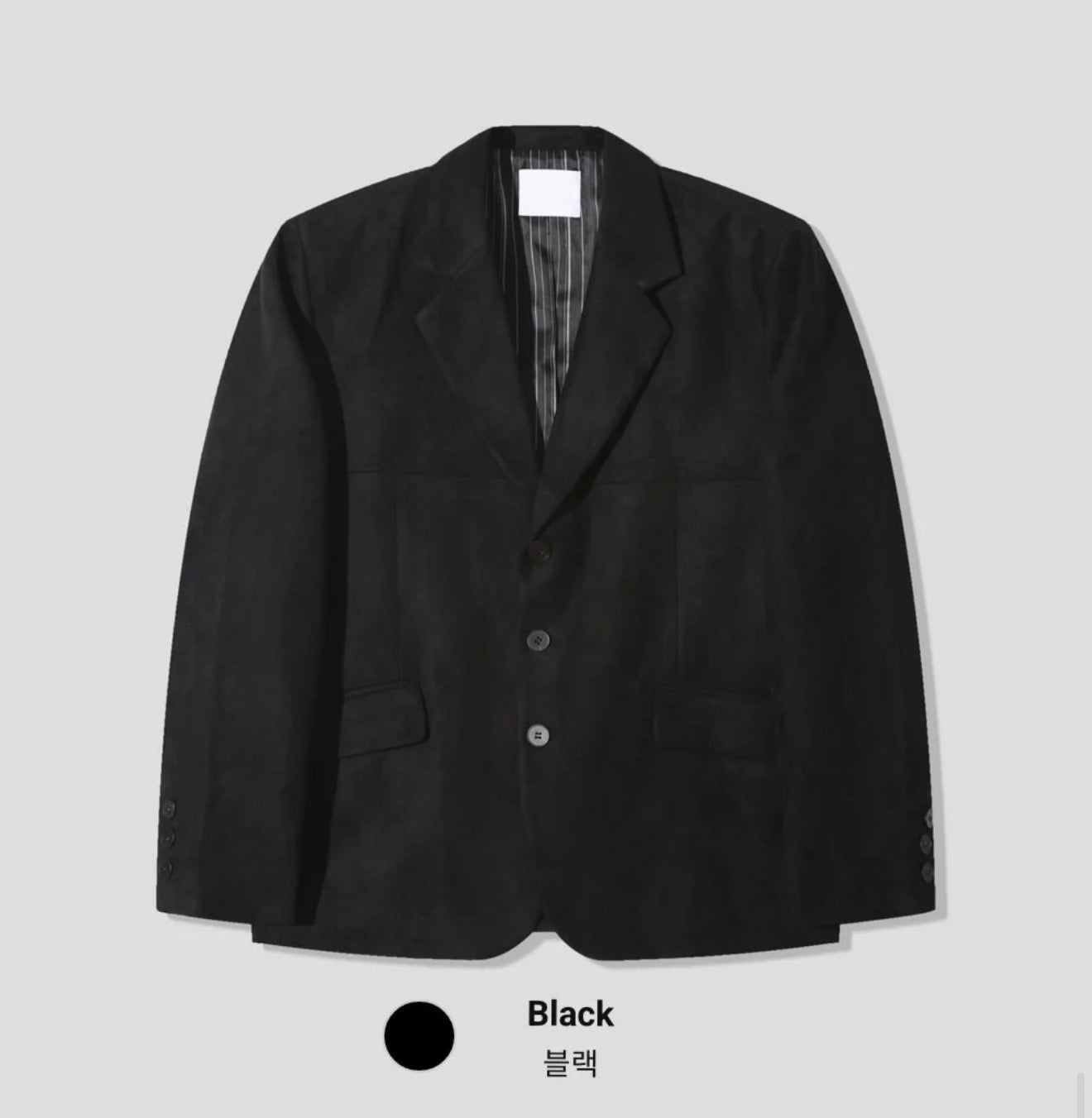 成熟風💼韓系麂皮西裝外套｜2色入