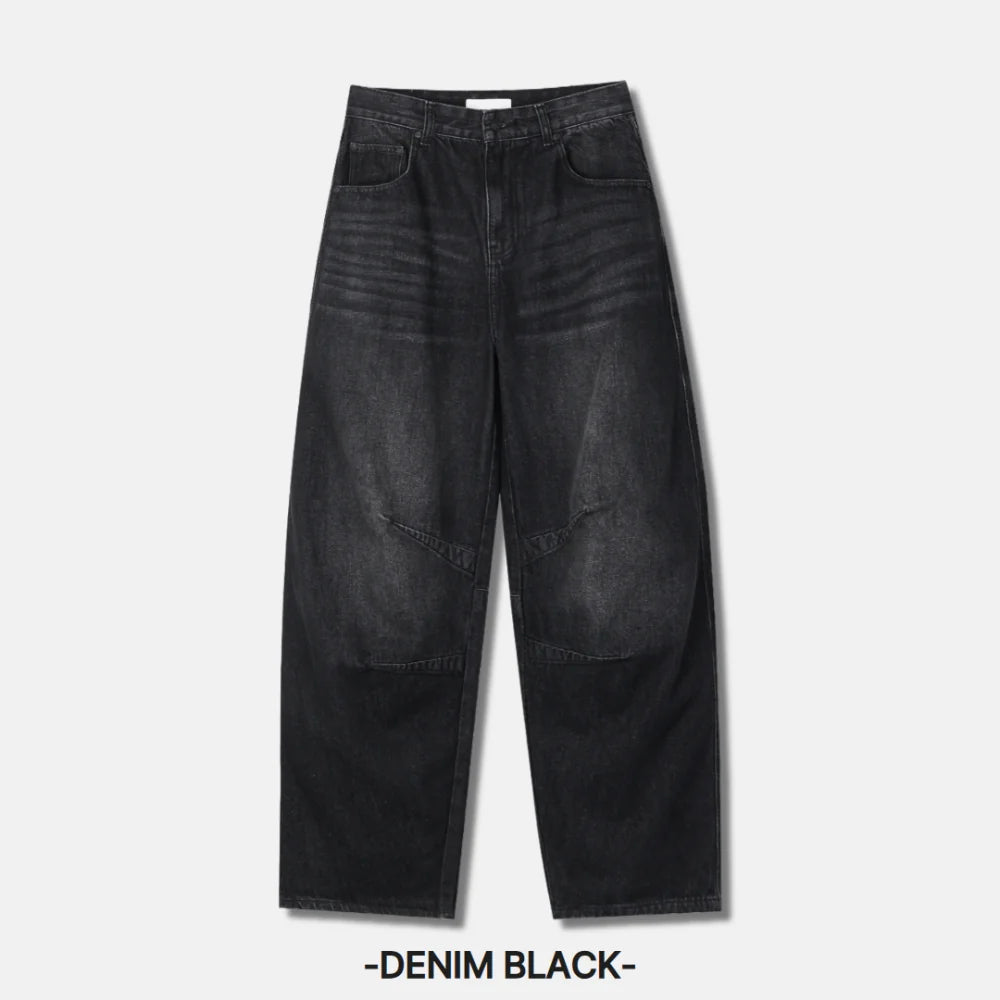 美式街頭感☄️水洗牛仔微闊形牛仔褲｜7色入