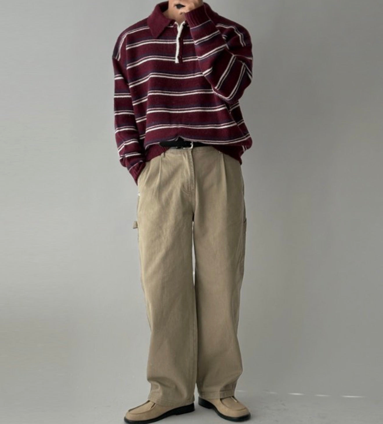 細橫間Collar領口針織衫