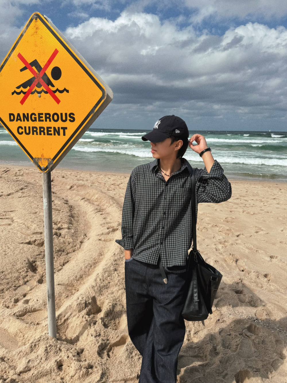 簡約款！短版韓系格仔恤衫｜4色入