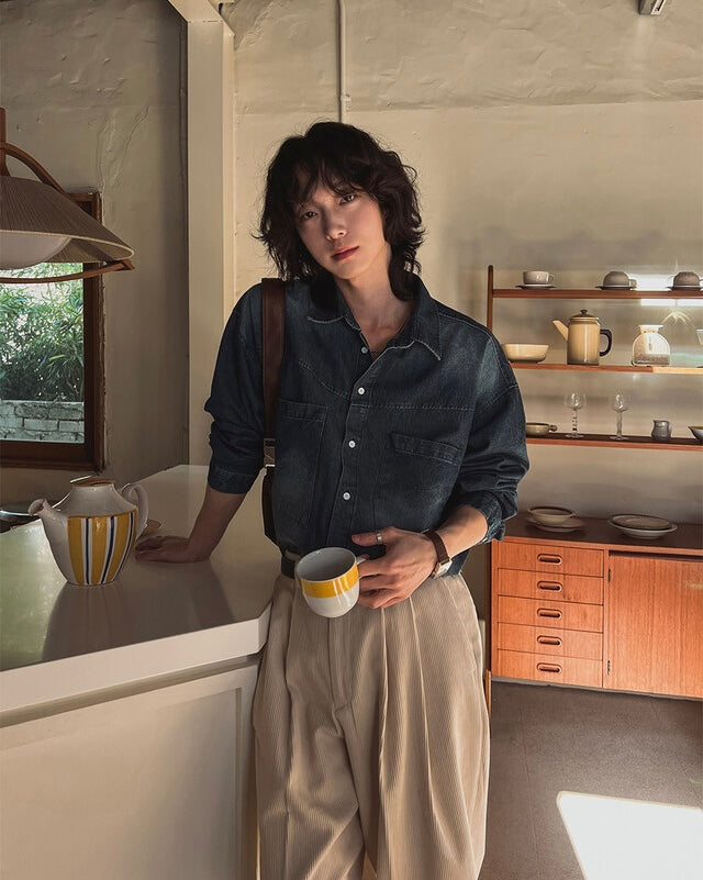 [大熱款🔥]燈芯絨直紋長褲｜5色入