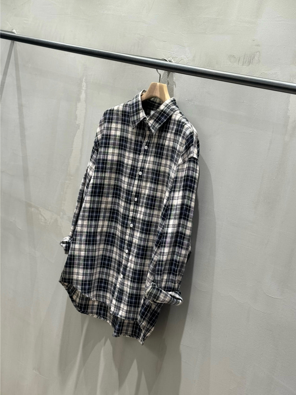 衣櫃必備跨季單品🌟韓系復古格仔恤衫｜3色入