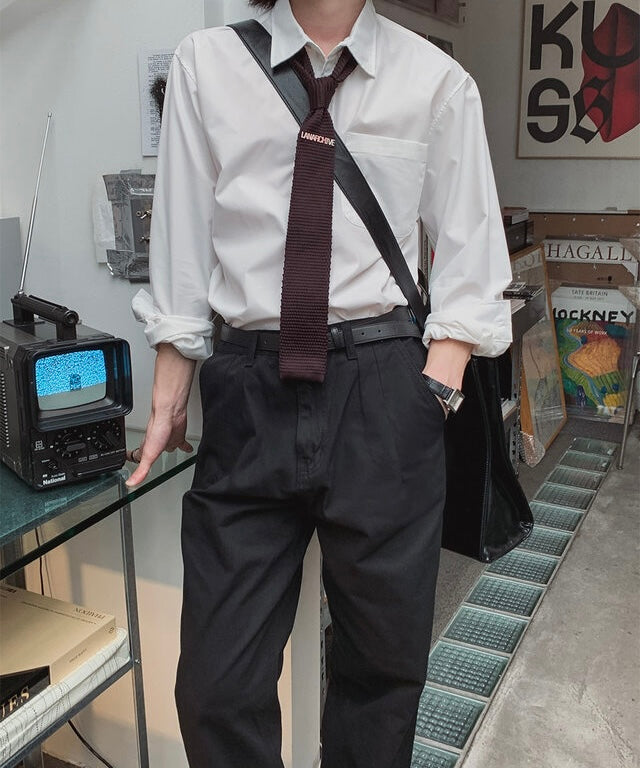 回饋價🧧韓製Pocket口袋基礎款長袖恤衫｜15色入