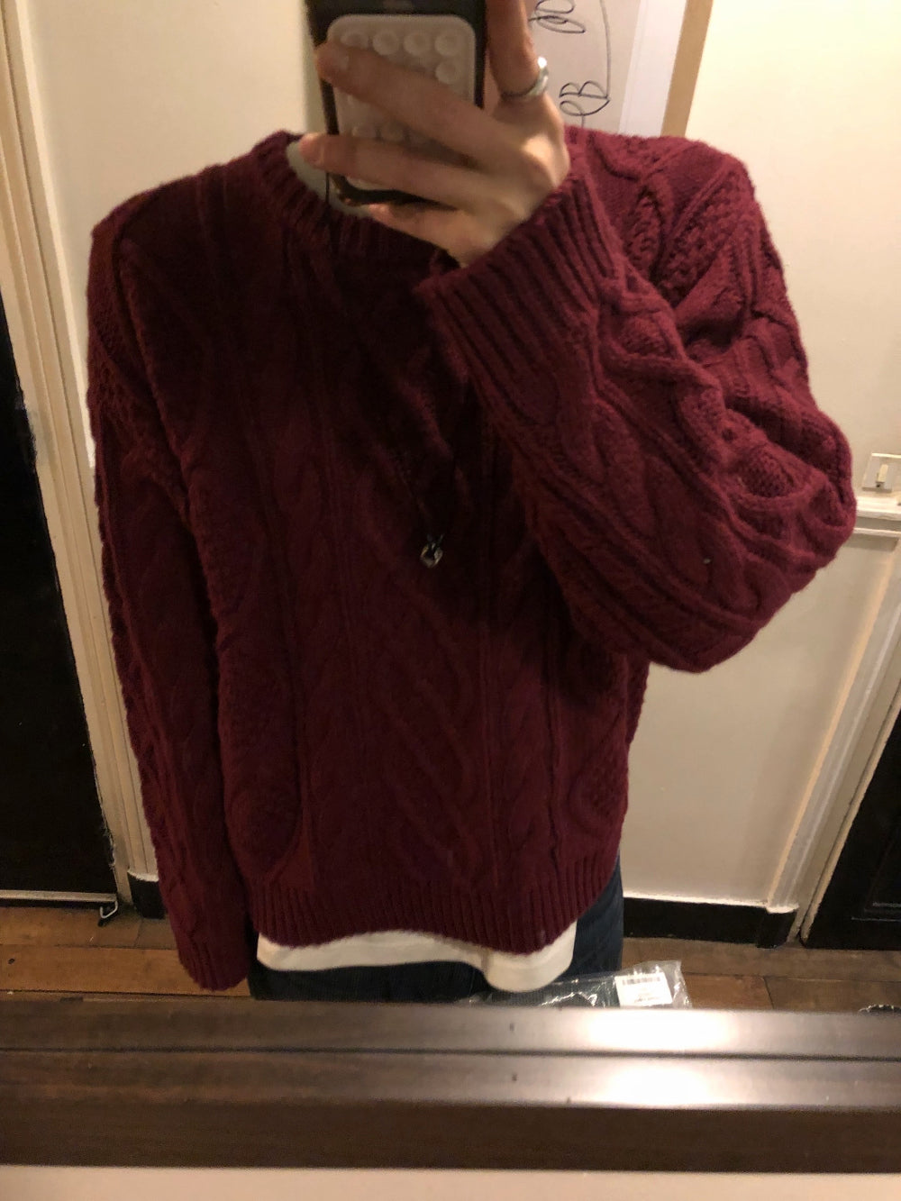 50%羊毛🐑漁夫紋麻花針織衫｜4色入