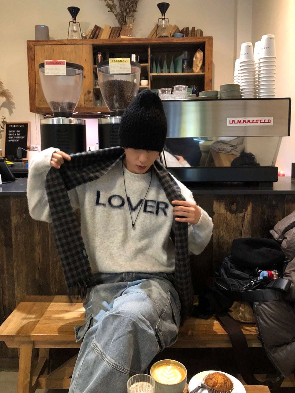 絨毛感🧶Lover刷毛針織衫｜4色入