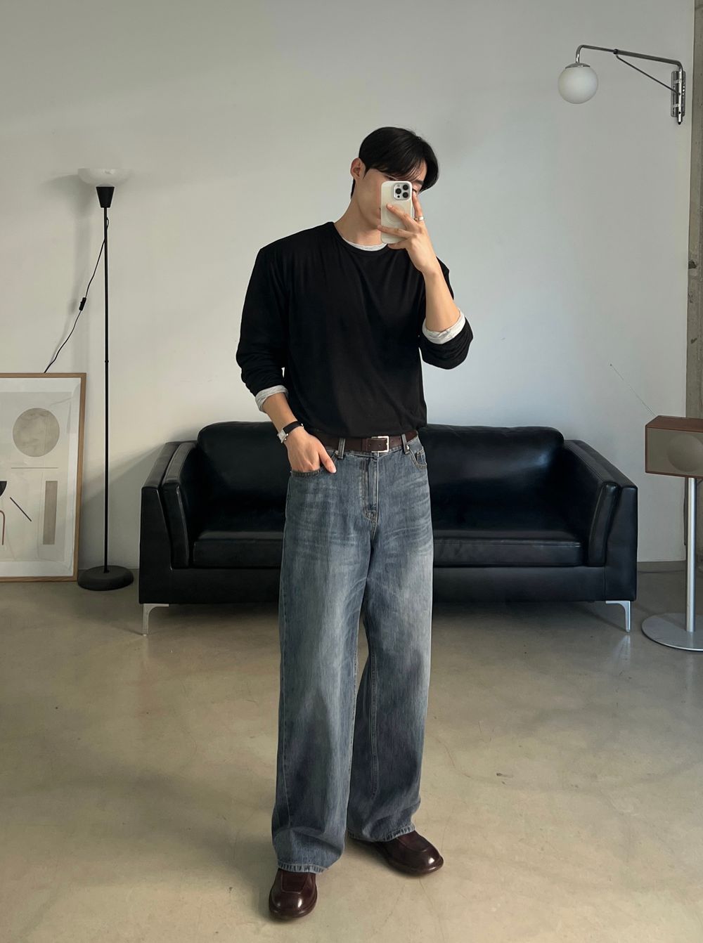 （1＋1）超親膚！韓製柔軟圓領長袖T恤｜9色入