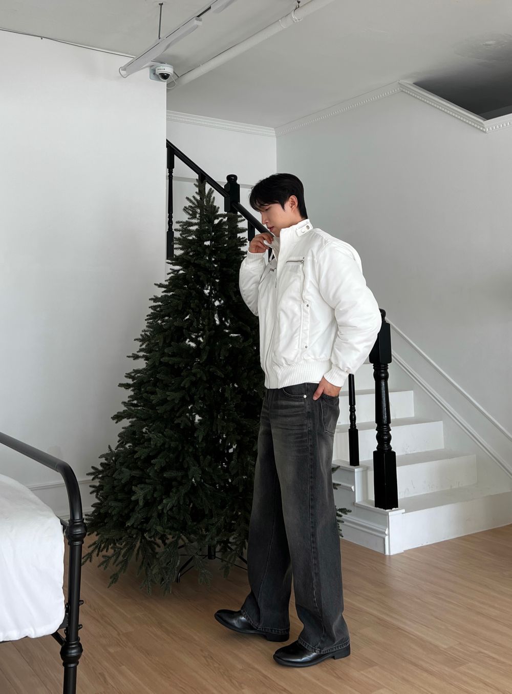 細節加分！高領束帶短款MA1｜3色入