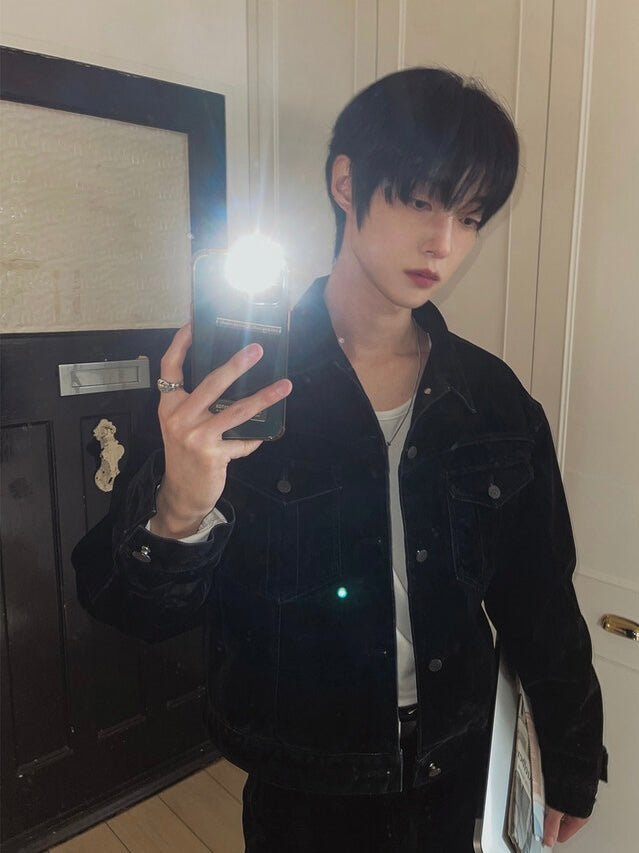 Premium！天鵝絨面牛仔外套｜2色入