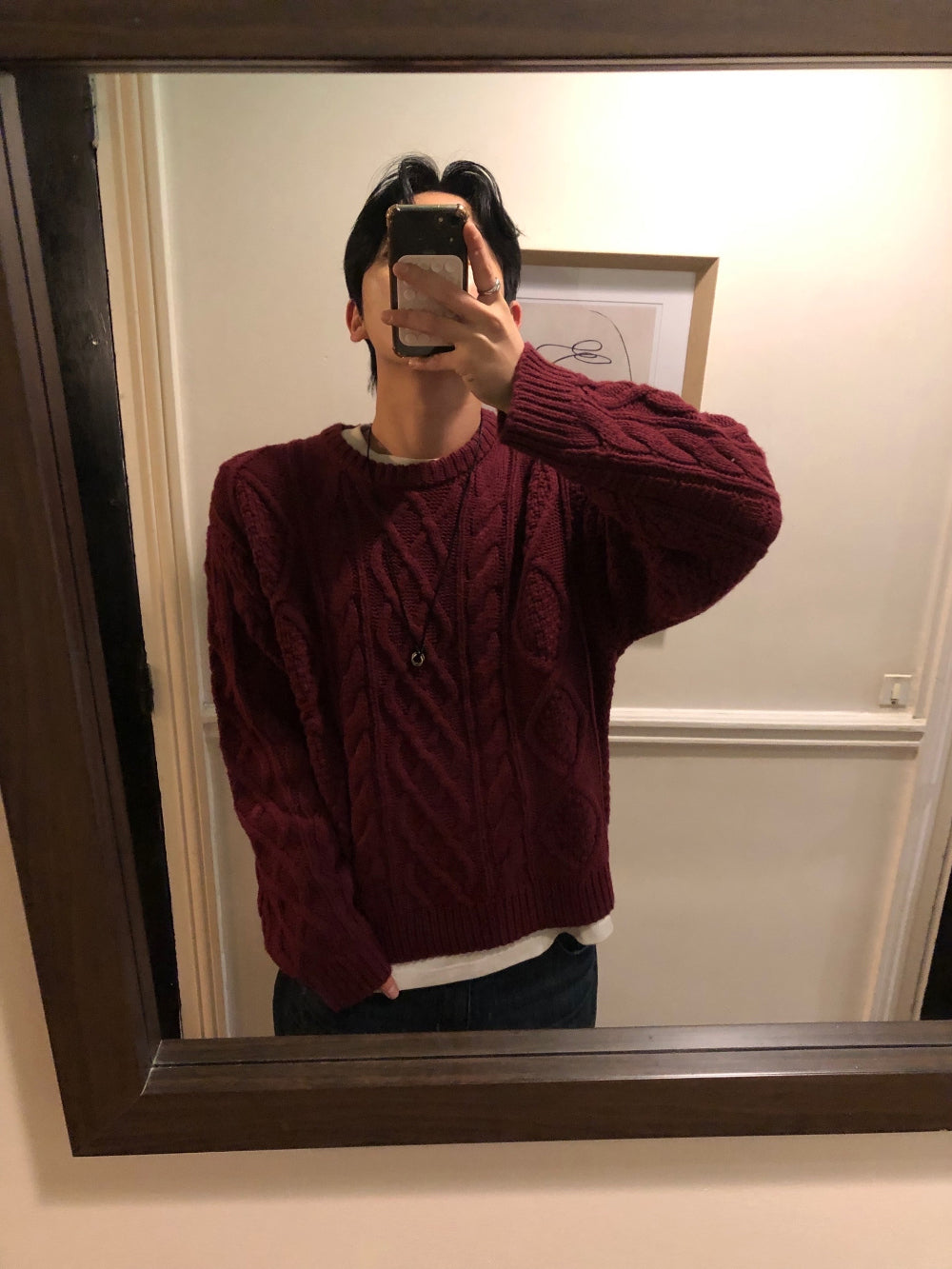 50%羊毛🐑漁夫紋麻花針織衫｜4色入