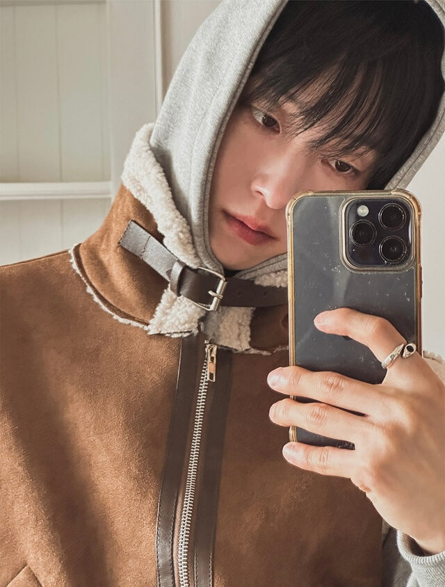 冬日感MAX ❄️皮革拼接背心Jacket｜2色入