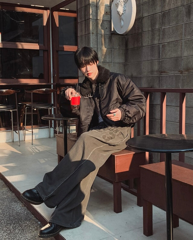 款式超靚！毛絨粒翻領短版拉鏈外套｜2色入