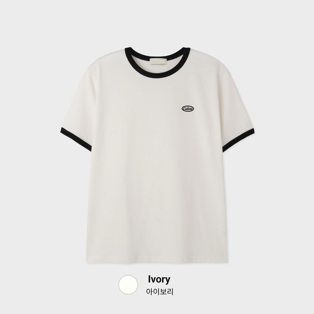 Caliso復古純棉撞色短袖｜3色入