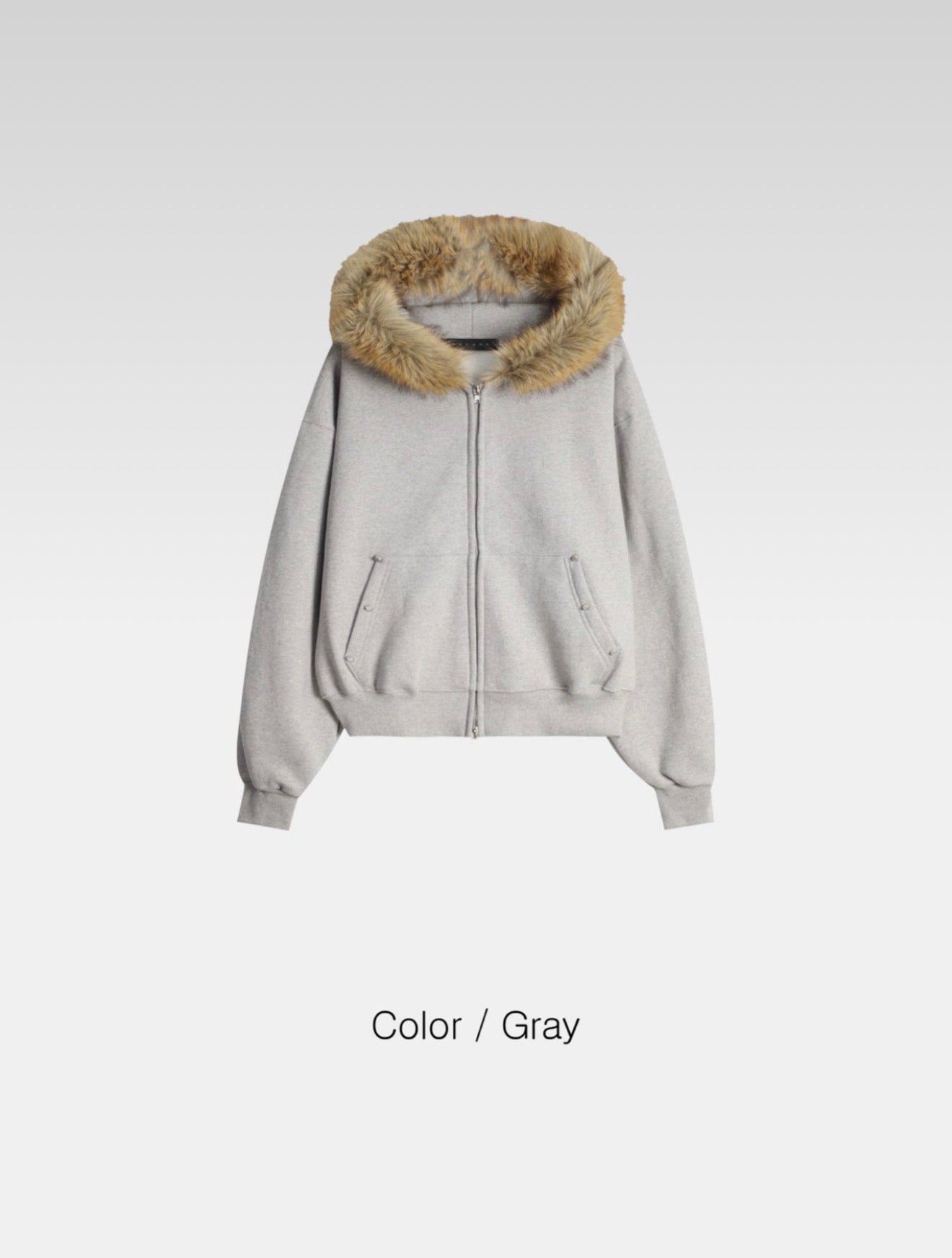 短款比例更好！重磅刷毛開胸衛衣｜2色入