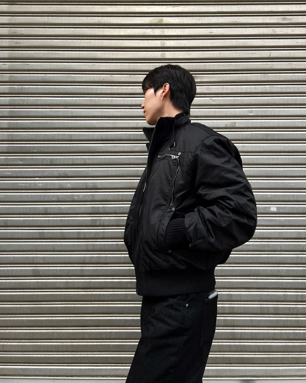 細節加分！高領束帶短款MA1｜3色入