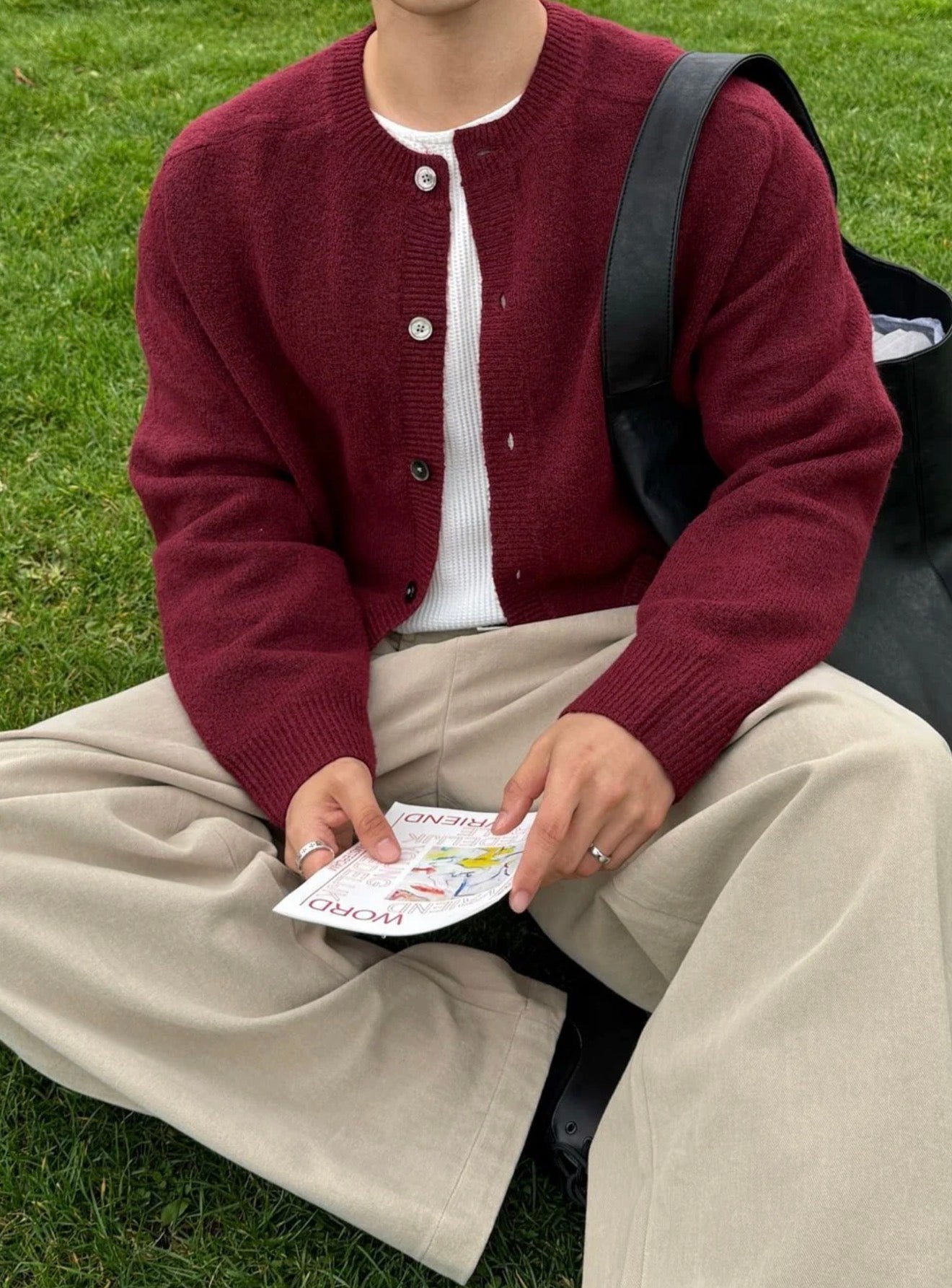 衣櫃必備款！立體編織開胸針織衫｜9色入