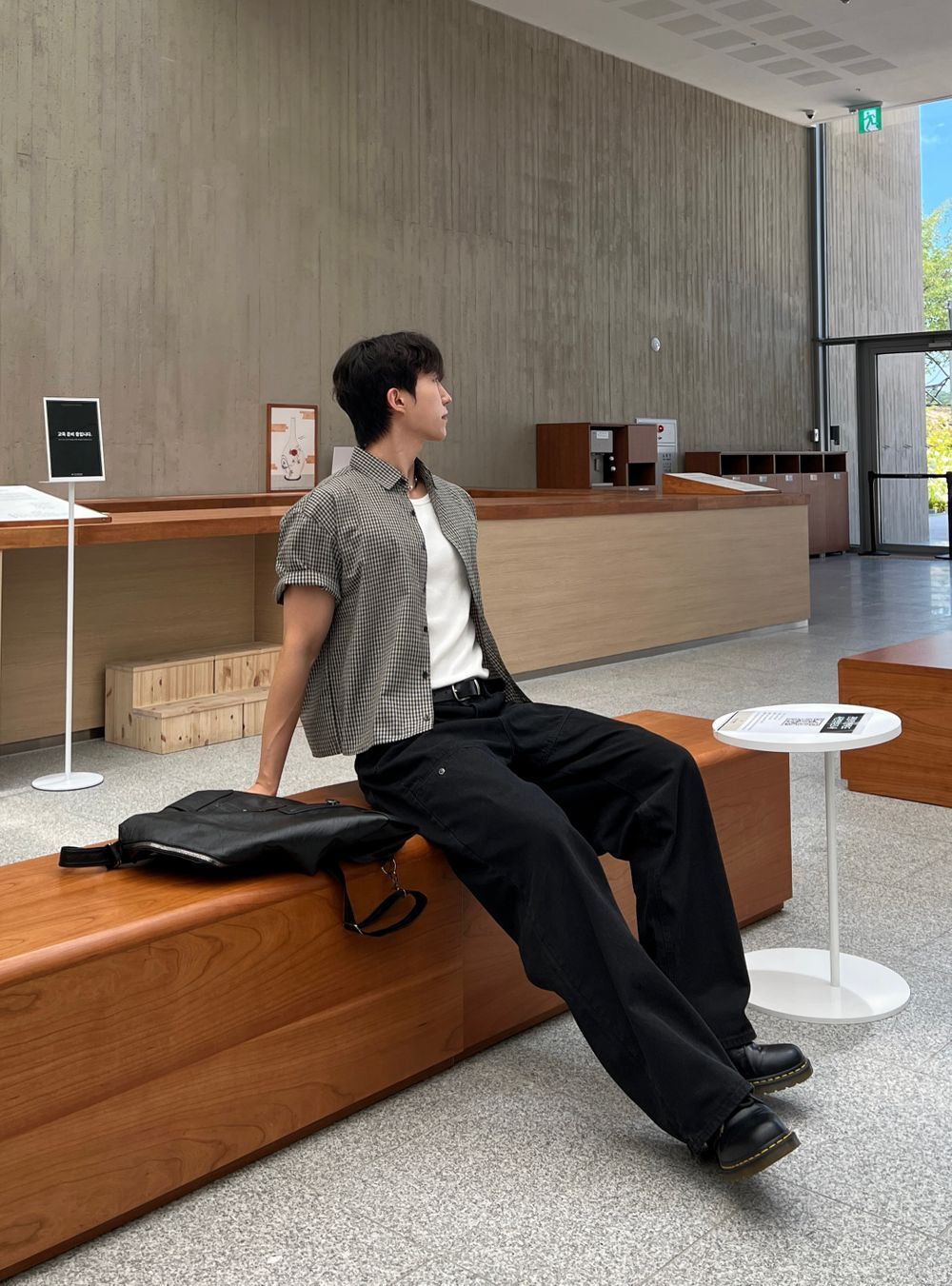 不壓身高！格仔短袖恤衫｜4色入