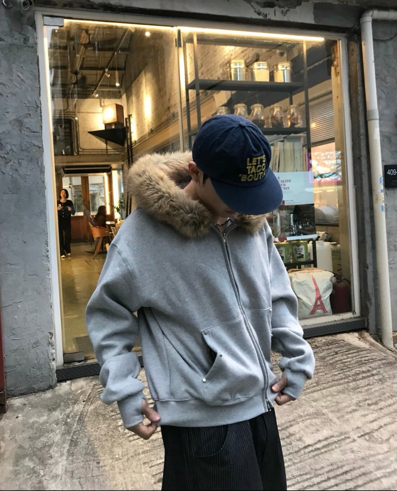 短款比例更好！重磅刷毛開胸衛衣｜2色入