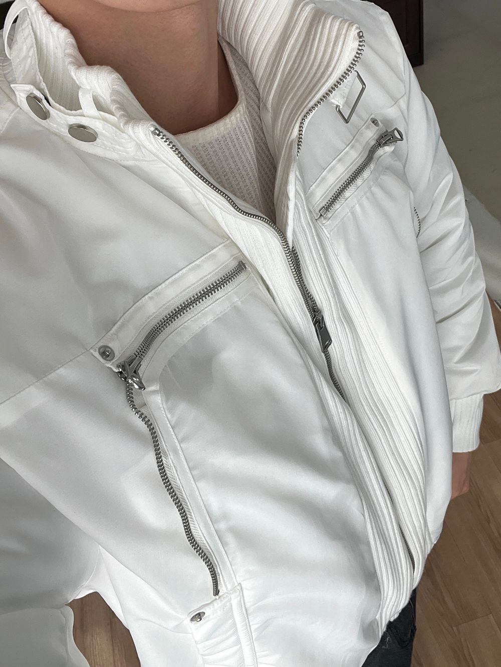 細節加分！高領束帶短款MA1｜3色入