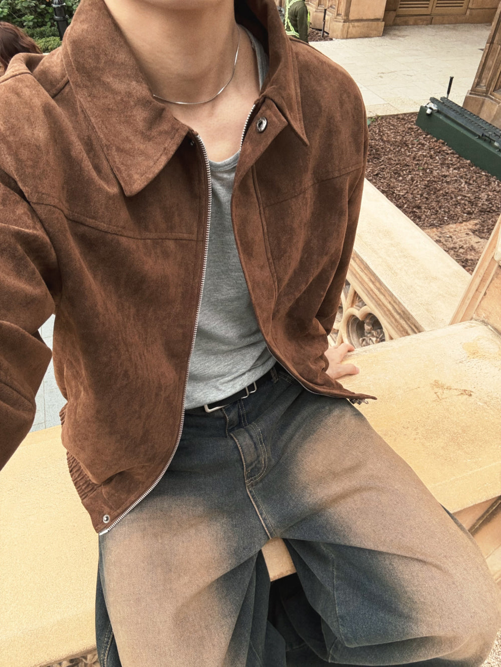 PREMIUM👑簡約款哈靈頓麂皮外套｜3色入