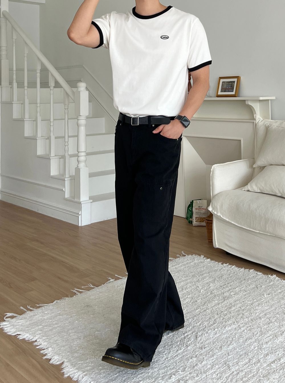 Caliso復古純棉撞色短袖｜3色入