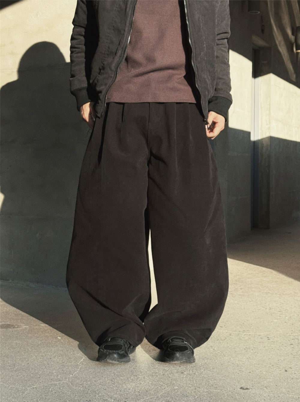 含內絨✔️百搭款寬鬆廓型休閒褲｜3色入