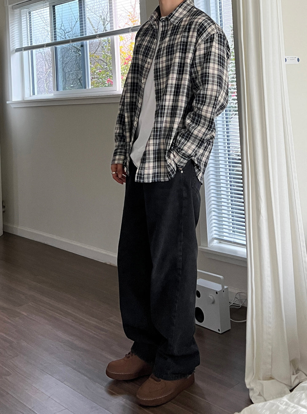 衣櫃必備跨季單品🌟韓系復古格仔恤衫｜3色入