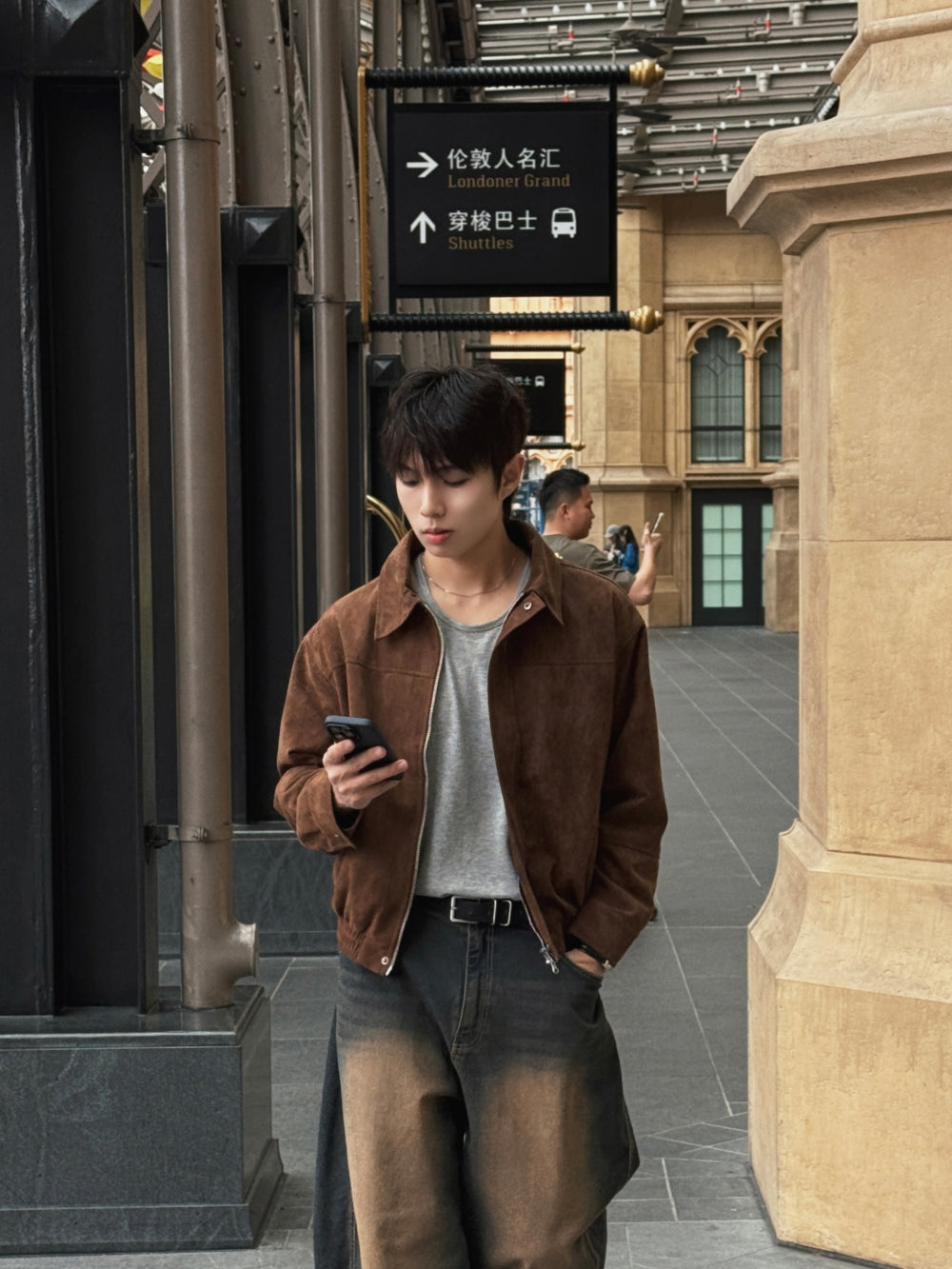 PREMIUM👑簡約款哈靈頓麂皮外套｜3色入