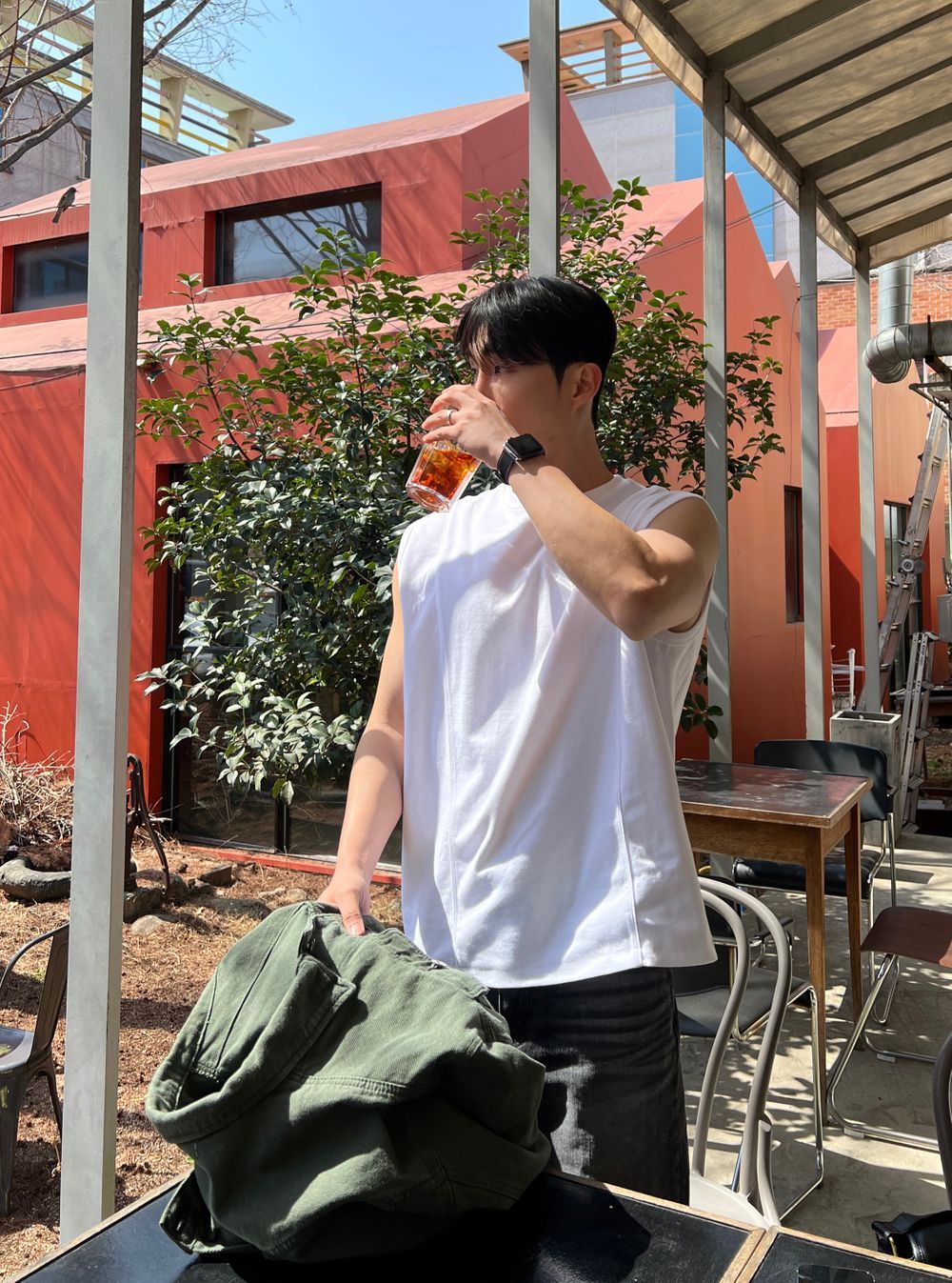 Gym Bro系列🏋️線條純色坎肩背心｜4色入