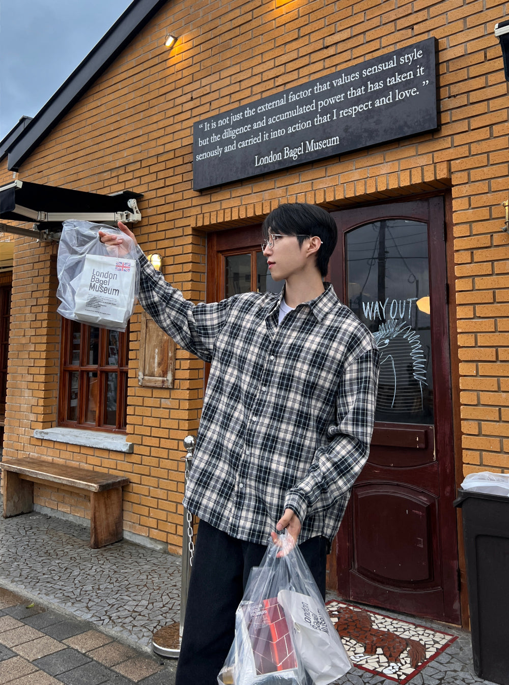 衣櫃必備跨季單品🌟韓系復古格仔恤衫｜3色入