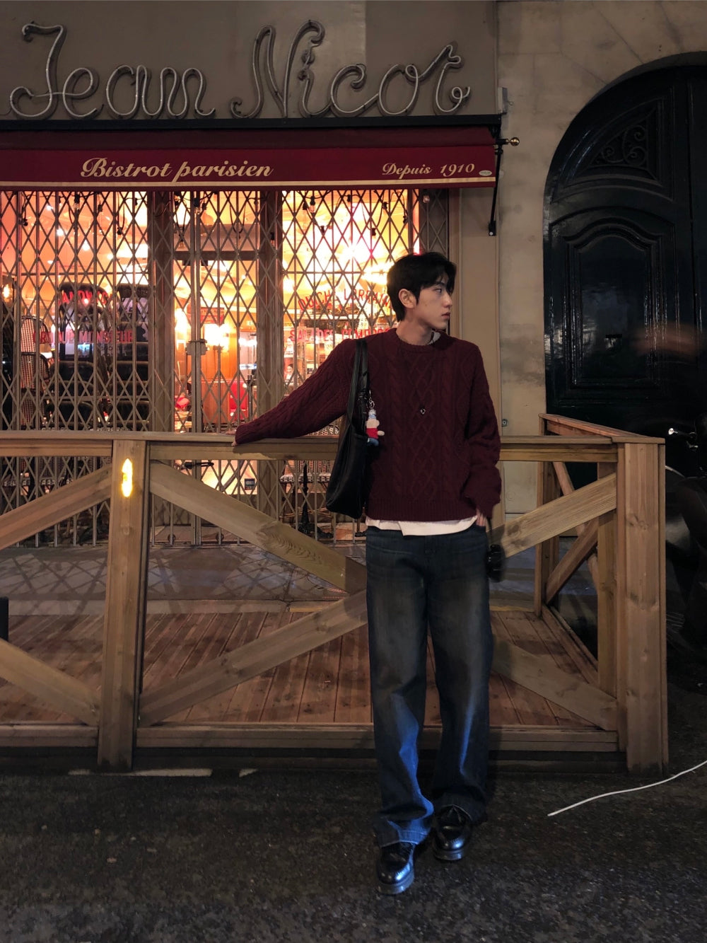 50%羊毛🐑漁夫紋麻花針織衫｜4色入