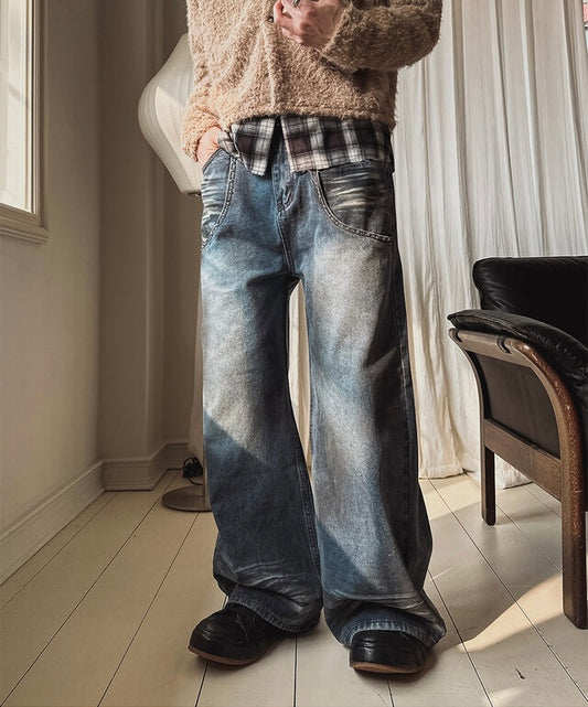 韓製造型感牛仔褲｜1色入