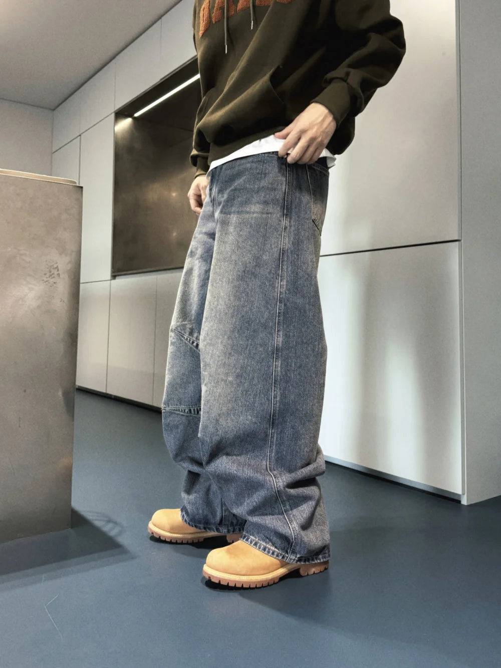 美式街頭感☄️水洗牛仔微闊形牛仔褲｜7色入