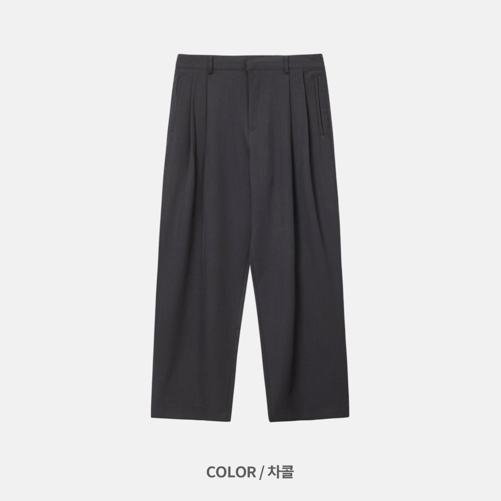 福利價🧧廓型雙褶寬鬆西裝褲｜5色入