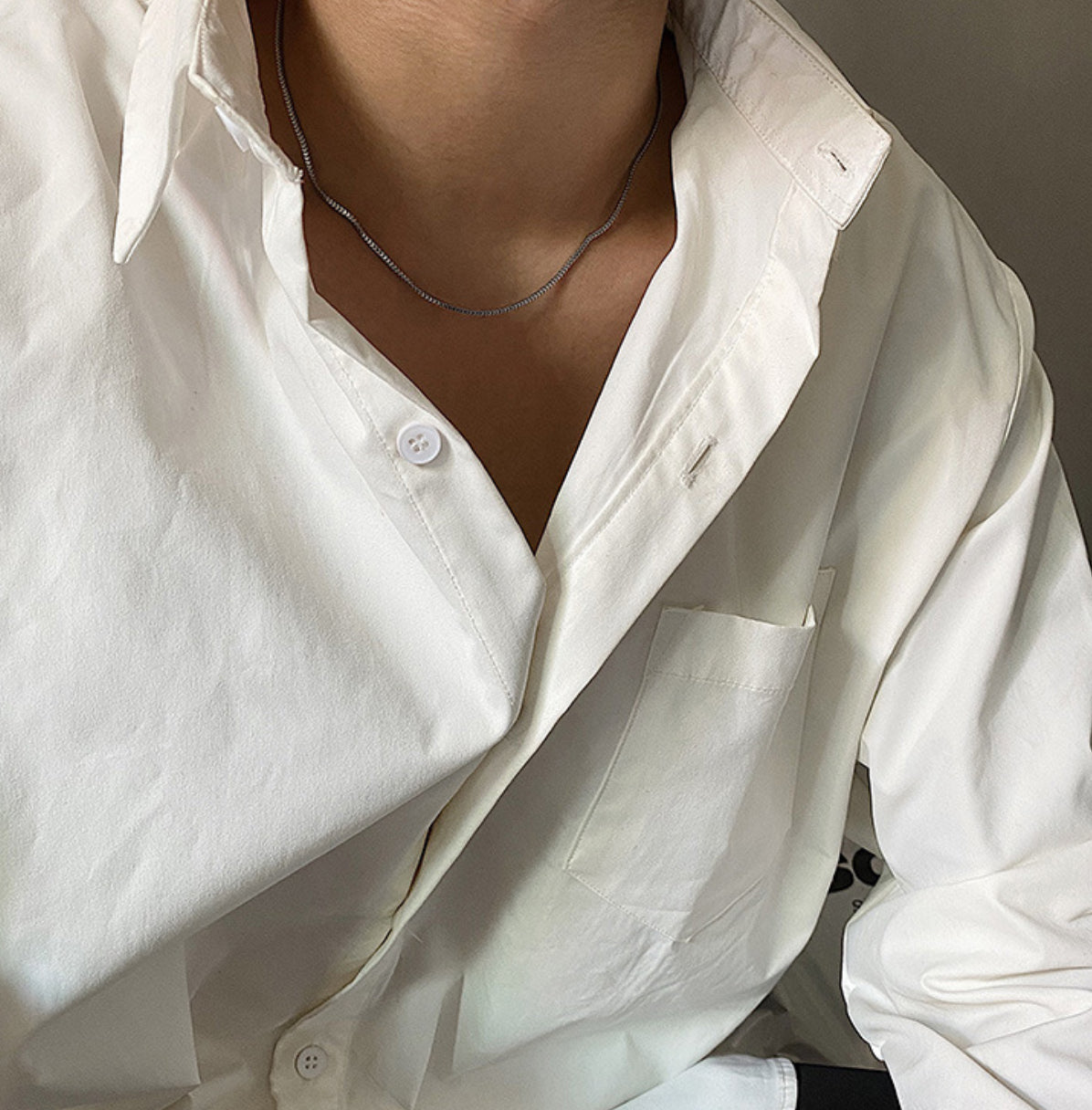 Basic snake chain necklace