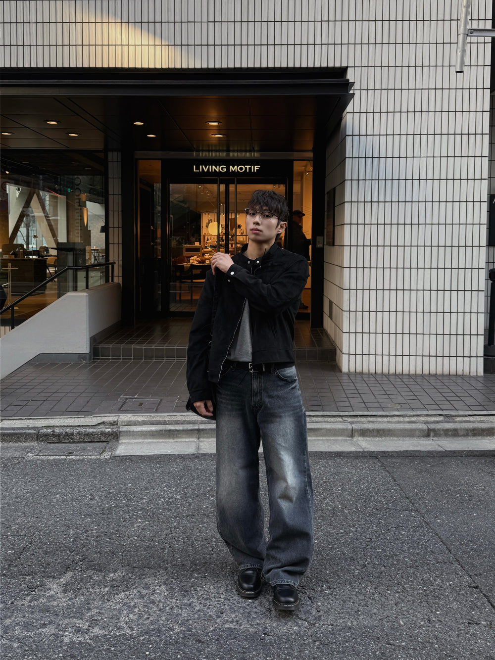 多尺碼！型格貓鬚水洗牛仔褲｜1色入