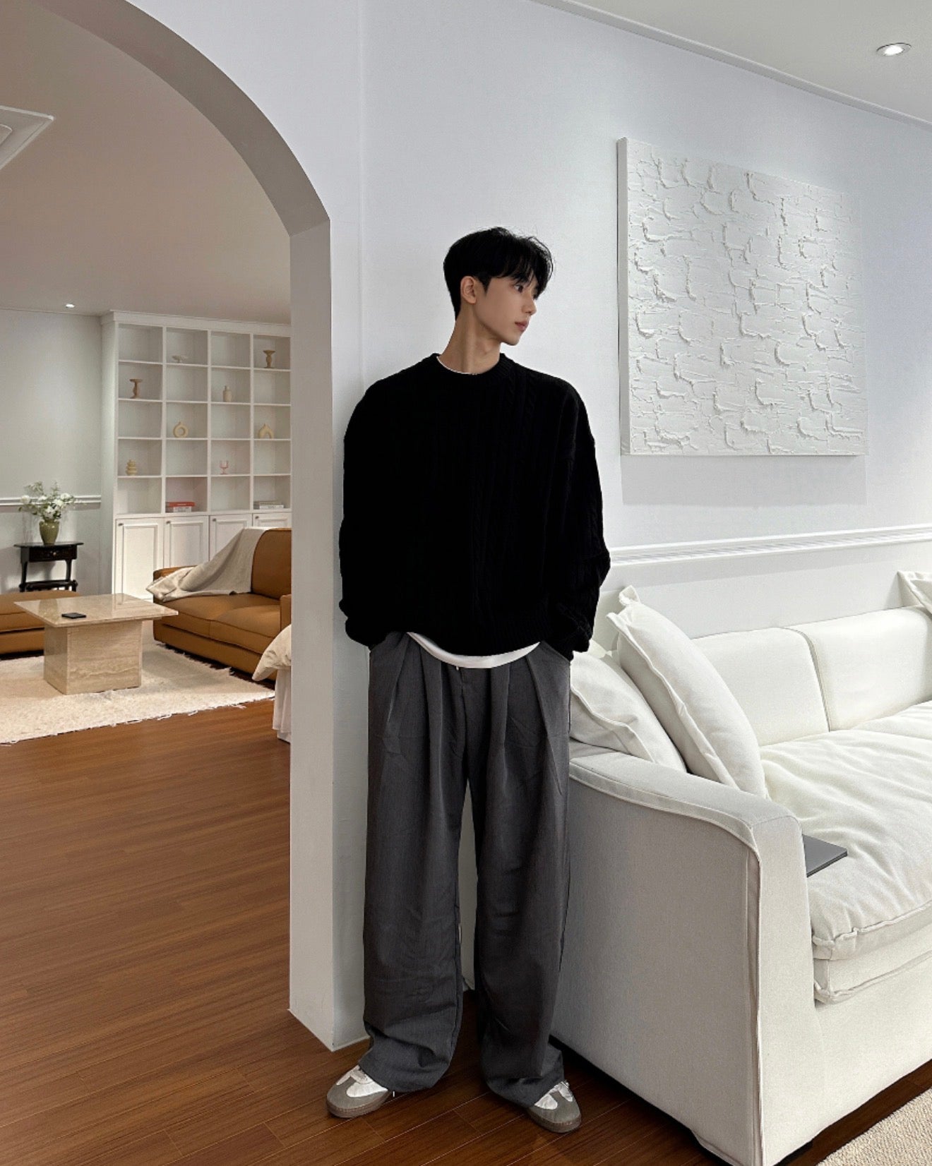 高品質! 百搭純色麻花紋針織衫｜5色入